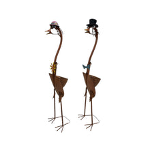Load image into Gallery viewer, Set/2 Asst Tall Standing Bird Couple 31x27x115/31x24x112cm
