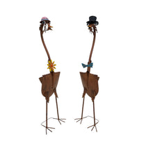 Load image into Gallery viewer, Set/2 Asst Tall Standing Bird Couple 31x27x115/31x24x112cm
