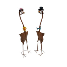Load image into Gallery viewer, Set/2 Asst Tall Standing Bird Couple 31x27x115/31x24x112cm
