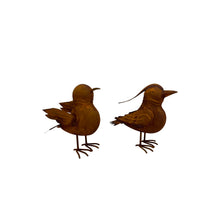 Load image into Gallery viewer, Set/2 Asst Rust Decorative Birds 19x8x17/18.5x9x17cm
