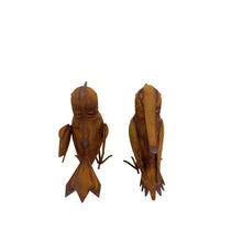 Load image into Gallery viewer, Set/2 Asst Rust Decorative Birds 19x8x17/18.5x9x17cm
