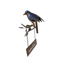 Load image into Gallery viewer, Door Post Welcome Sign W/Colourful Bird   30.5x25x41
