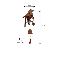 Load image into Gallery viewer, Door Post Bell W/Bird 16x15.5x41.5cm
