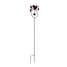 Load image into Gallery viewer, Bird on Branch W/Bell Garden Stake 16.5x6x89
