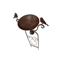 Load image into Gallery viewer, Birdfeeder Stake W/Birds &amp; Fleur-de-Lis 37.5x19x90.5cm
