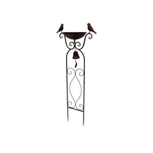 Load image into Gallery viewer, Birdfeeder Stake W/Birds &amp; Fleur-de-Lis 37.5x19x90.5cm
