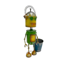 Load image into Gallery viewer, Yellow/Green Robot W/pot 29x19x58cm
