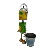 Load image into Gallery viewer, Yellow/Green Robot W/pot 29x19x58cm

