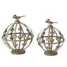 Load image into Gallery viewer, S/2 Aviary Ball Planters 34x40/29x37cm
