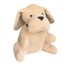 Load image into Gallery viewer, Beige Fabric Sitting Pup Door Stopper
