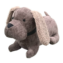 Load image into Gallery viewer, Brown Fabric Dachshund Door Stopper
