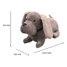 Load image into Gallery viewer, Brown Fabric Dachshund Door Stopper
