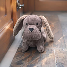 Load image into Gallery viewer, Brown Fabric Dachshund Door Stopper
