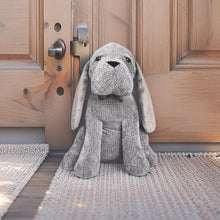 Load image into Gallery viewer, Grey Fabric Long-Eared Dog Door Stopper
