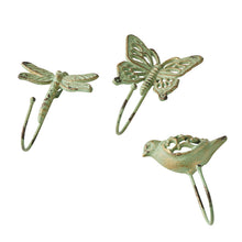 Load image into Gallery viewer, S/3 Asst Insect Trio Hooks 12*7*18/12.5*7*16.5/ 12*7*16.5cm

