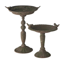 Load image into Gallery viewer, Small Standing Moss Bird Bath 29.5*27.5*29.5cm
