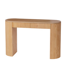 Load image into Gallery viewer, Wooden Table with Fluted Panelling 120 x 38 x 76cm

