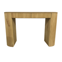 Load image into Gallery viewer, Wooden Table with Fluted Panelling 120 x 38 x 76cm
