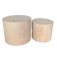 Load image into Gallery viewer, Set/2 Nested Round Display Pillars 48*38/38*32.5cm
