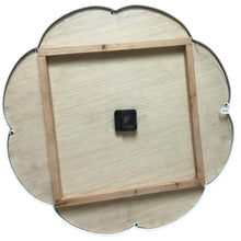 Load image into Gallery viewer, 60cm Wood &amp; Gold Scalloped Clock  60*3.5*60
