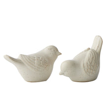 Load image into Gallery viewer, Set/2 White Decorative Birds 11x6x6cm
