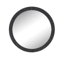 Load image into Gallery viewer, Textured Round Black Mirror 80x2.5cm

