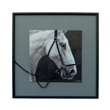 Load image into Gallery viewer, Horse w/3-D Bridle Framed Canvas Wall Art 60x60cm
