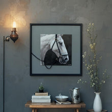 Load image into Gallery viewer, Horse w/3-D Bridle Framed Canvas Wall Art 60x60cm
