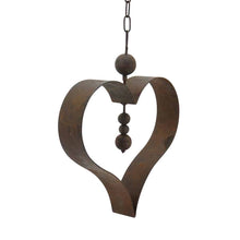 Load image into Gallery viewer, Hanging Serenity Heart - Rust
