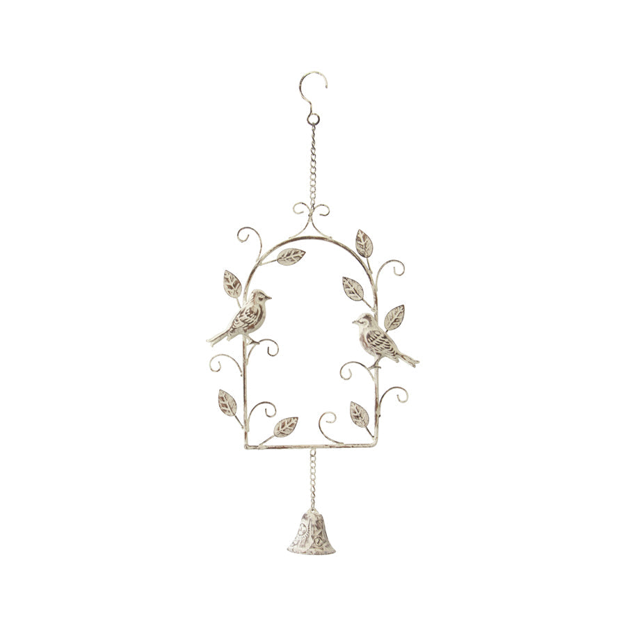 French Provincial Birds in Archway Hanging Bell 28x6x61cm