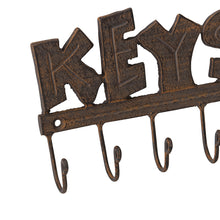 Load image into Gallery viewer, Cast-Iron Trendy Wall Hanging Key Hooks 17x4x12cm

