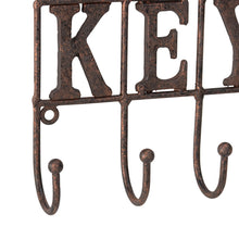 Load image into Gallery viewer, Cast-Iron &#39;Keys&#39; w/ 5 Hooks 21.5x5x13.5cm
