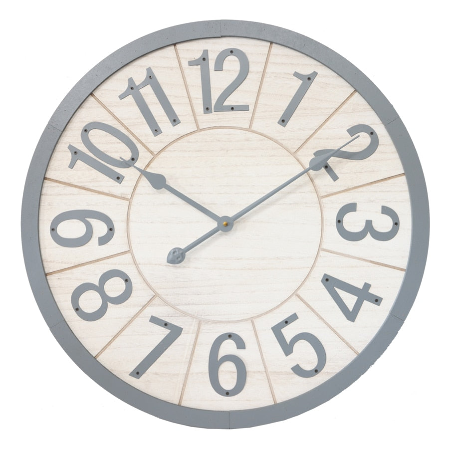 XL Scandi w/Grey Clock 60x5cm