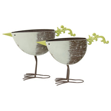 Load image into Gallery viewer, Set/2 Nested Green Bird Planters / Storage 49.5x13.5x36.5/45x15x39cm
