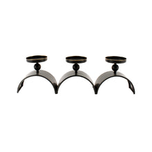 Load image into Gallery viewer, Three Arch Pillar Candle Holder - Distressed Copper

