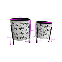 Load image into Gallery viewer, Set/2 Nested Dragonfly Planters 18x24/16x21cm
