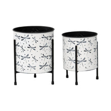 Load image into Gallery viewer, Set/2 Nested Dragonfly Planters 18x24/16x21cm
