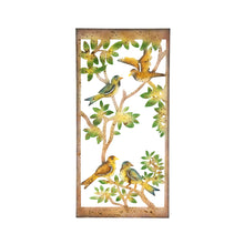 Load image into Gallery viewer, Laser-Cut Colourful Birds on Branches Wallart 45x0.6x90cm
