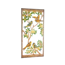 Load image into Gallery viewer, Laser-Cut Colourful Birds on Branches Wallart 45x0.6x90cm

