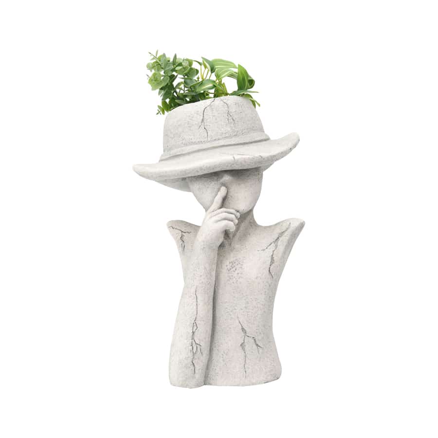 Arty Pondering Planter 28x24x45cm