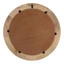 Load image into Gallery viewer, 70cm Round &#39;Leaves&#39; Carved Mango Wood Wall Mirror 70x3.5cm
