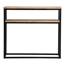 Load image into Gallery viewer, Avoca Mango Wood Console Table w/Shelf 90x25x80cm
