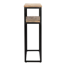 Load image into Gallery viewer, Avoca Mango Wood Console Table w/Shelf 90x25x80cm
