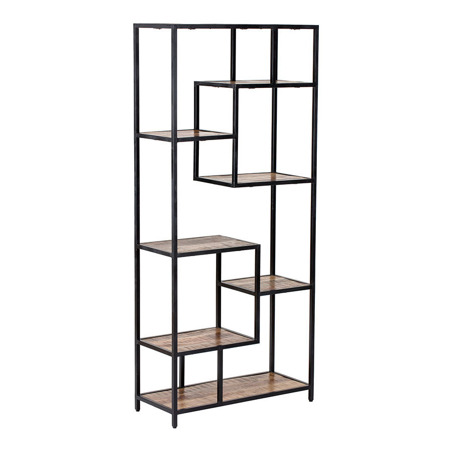 188cm Avoca Mango Wood Shelving Unit 84x35x188cm