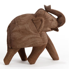 Load image into Gallery viewer, Cracked Finish Mango Wood Elephant 18x7x16cm
