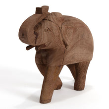Load image into Gallery viewer, Cracked Finish Mango Wood Elephant 18x7x16cm
