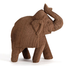 Load image into Gallery viewer, Cracked Finish Mango Wood Elephant 10x4.5x12cm
