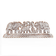 Load image into Gallery viewer, Handcrafted Elephant Family Tabletop Decor 31x2.5x10cm
