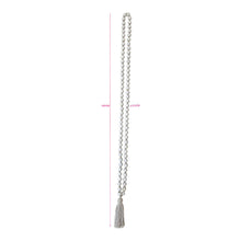 Load image into Gallery viewer, 120cm XL White Mango Wood Bead Garland w/Tassle 120x2.5cm
