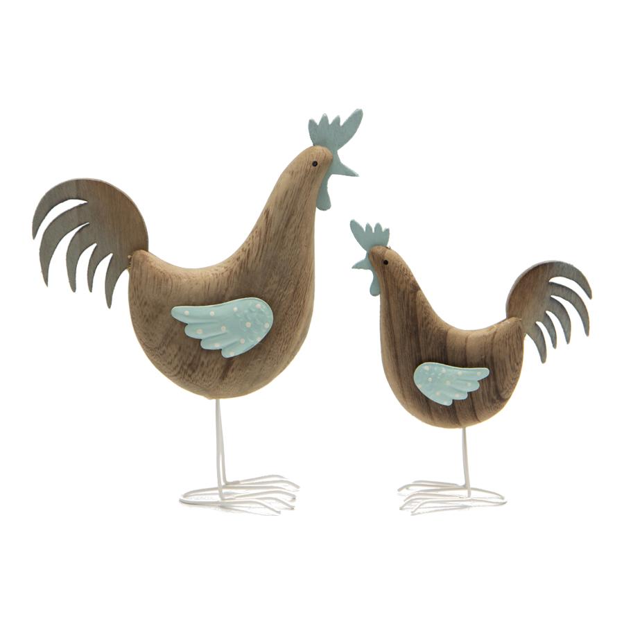 Set/2 Dad & Son Stylish Roosters